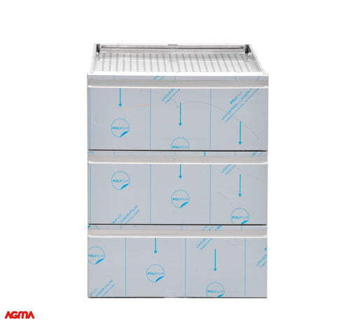 N031 - Modulo cassettiera 3 cassetti, dim. 600x660x760mm