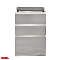 N033 - Modulo 3 cassetti, dim. 500x580x840mm N033 - Modulo 3 cassetti, dim. 500x580x840mm
