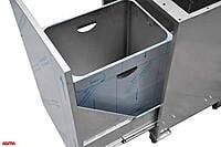 N037 - Modulo pattumera con apertura a pedale, dim. 500x580x870mm N037 - Modulo pattumera con apertura a pedale, dim. 500x580x870mm