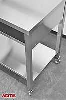 N013 - Scrivimpiedi inox dim. 800x600x1100mm N013 - Scrivimpiedi inox dim. 800x600x1100mm