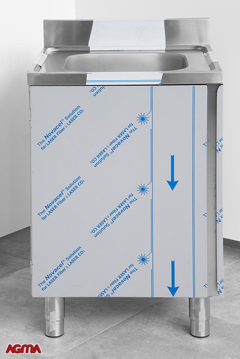 N018 - Lavello inox dim. 600x600x910mm N018 - Lavello inox dim. 600x600x910mm