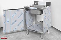 N018 - Lavello inox dim. 600x600x910mm N018 - Lavello inox dim. 600x600x910mm