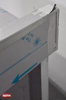 122 Tavolo acciaio inox L=2300mm porte scorrevoli una vasca 122 Tavolo acciaio inox L=2300mm porte scorrevoli una vasca