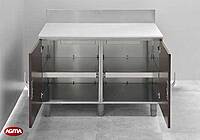 136 - Banco da incasso 1200x700x840mm, piano polietilene 136 - Banco da incasso 1200x700x840mm, piano polietilene