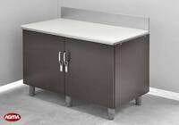 136 - Banco da incasso 1200x700x840mm, piano polietilene 136 - Banco da incasso 1200x700x840mm, piano polietilene