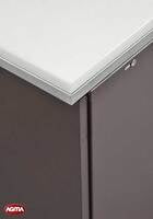 136 - Banco da incasso 1200x700x840mm, piano polietilene 136 - Banco da incasso 1200x700x840mm, piano polietilene