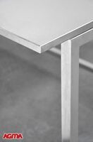 148 - Scrivania inox con struttura saldata, dimensioni varie 148 - Scrivania inox con struttura saldata, dimensioni varie