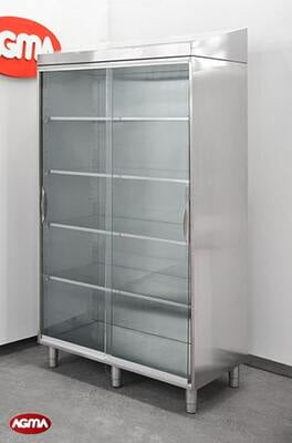 203 Armadio acciaio inox L=1200mm porte scorrevoli