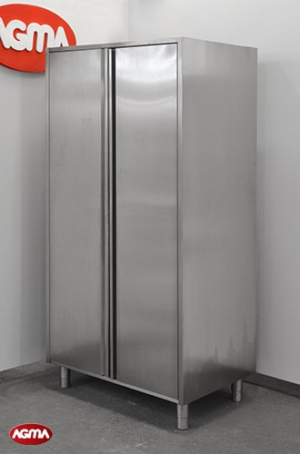 218 - Armadio acciaio inox, per teglie 60 40 1000x700x2050mm porta battente