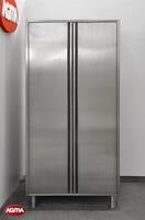 218 - Armadio acciaio inox, per teglie 60 40 1000x700x2050mm porta battente