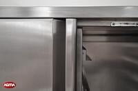 218 - Armadio acciaio inox, per teglie 60 40 1000x700x2050mm porta battente