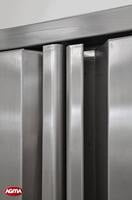 218 - Armadio acciaio inox, per teglie 60 40 1000x700x2050mm porta battente