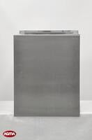 319 - Pensile armadiato acciaio inox 600x380x720mm da incasso, 1 ripiano