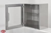 321 - Pensile armadiato acciaio inox 600x380x720mm, 2 ripiani in cristallo 321 - Pensile armadiato acciaio inox 600x380x720mm, 2 ripiani in cristallo