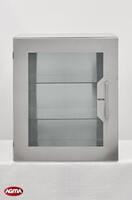 321 - Pensile armadiato acciaio inox 600x380x720mm, 2 ripiani in cristallo 321 - Pensile armadiato acciaio inox 600x380x720mm, 2 ripiani in cristallo