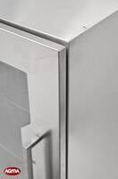321 - Pensile armadiato acciaio inox 600x380x720mm, 2 ripiani in cristallo 321 - Pensile armadiato acciaio inox 600x380x720mm, 2 ripiani in cristallo