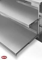 944 - Isola inox per blocco cottura  e preparazione 2440x1400x900mm